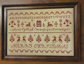Christmas Redwork Sampler
